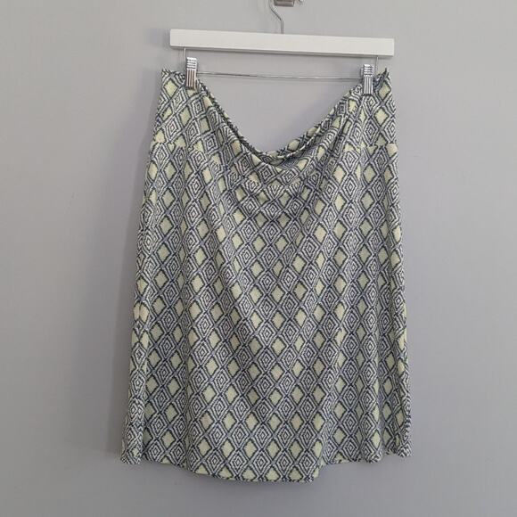 ellie kai Dresses & Skirts - Women's Ellie Kai 18 Stretchy Comfy Aline Skirt Yellow Blue White